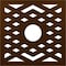 Ekena Millwork Chevron Architectural Grade PVC Pierced Ceiling Medallion, Copper, 28"OD x 7 1/4"ID x 3/4"P CMPP28CHSCO - alternate 1